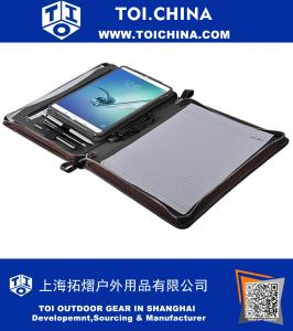 Samsung Galaxy Portfolio Case, Leder Padfolio mit abnehmbarer Halterung für Samsung Galaxy Tab S2 9.7 | A4-Papierordner